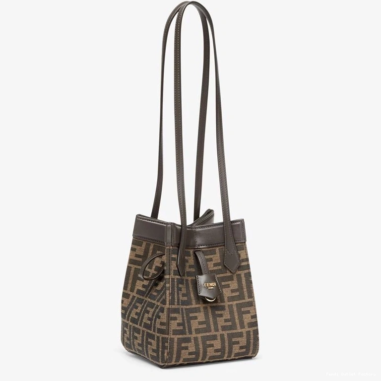 HOT FF Origami In Fabric Mini Brown Bag Fendi Motif 0719